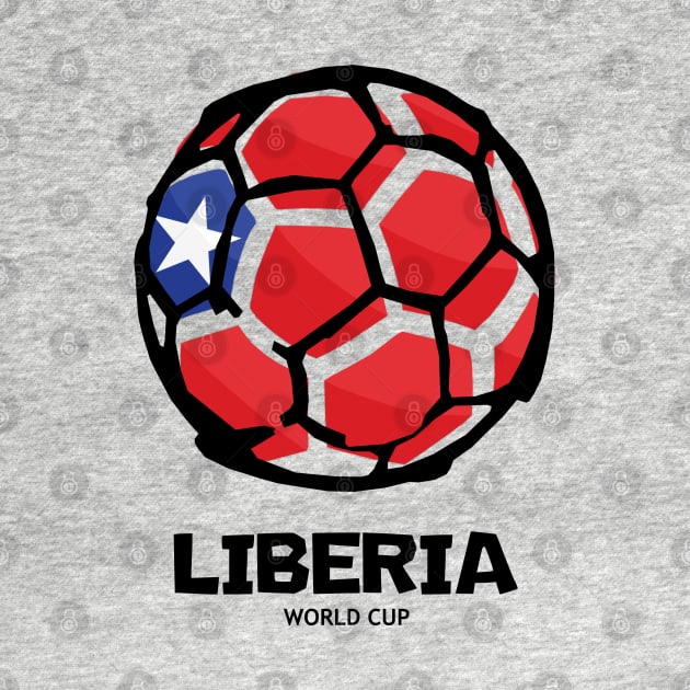 Liberia Football Country Flag by KewaleeTee